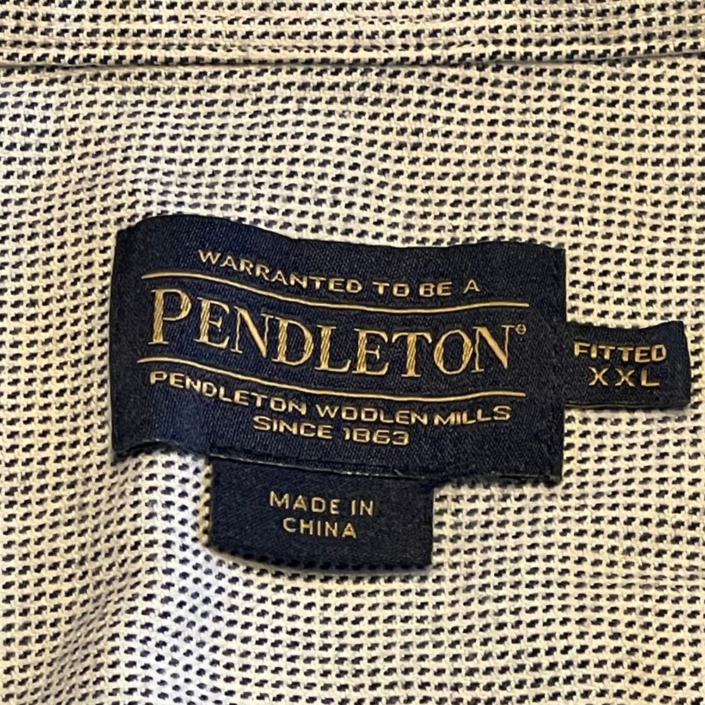 Pendleton Fitted‎ XXL Button Down Short Sleeve Ca… - image 3
